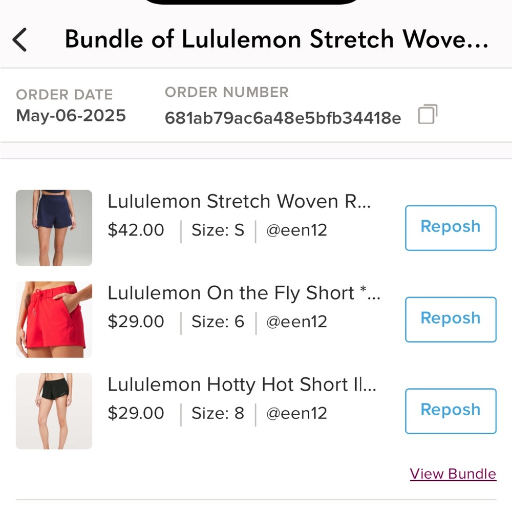 Women's Lululemon Stretch Woven Relaxed Shorts 4” - Picture 10 of 14